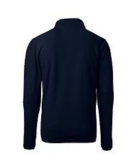 Cutter & Buck Men's Navy Los Angeles Dodgers Big & Tall Cascade Eco Fleece Quarter-Zip Jacket
