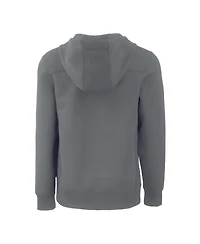 Cutter & Buck Men's Gray Los Angeles Dodgers Roam Eco Tri-Blend Half-Zip Hoodie