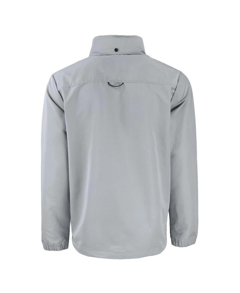 Cutter & Buck Men's Gray Los Angeles Dodgers Charter Eco Full-Zip Hoodie Jacket