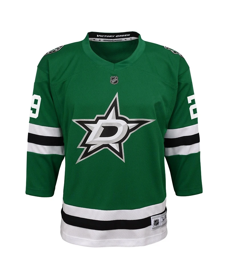 Outerstuff Big Boys and Girls Jake Oettinger Kelly Green Dallas Stars Home Replica Player Jersey