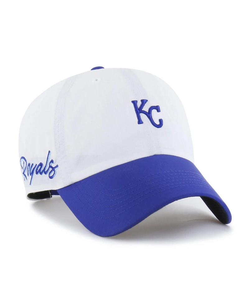 '47 Brand Men's White/Royal Kansas City Royals Vista Mini Clean Up Brrr° Adjustable Hat
