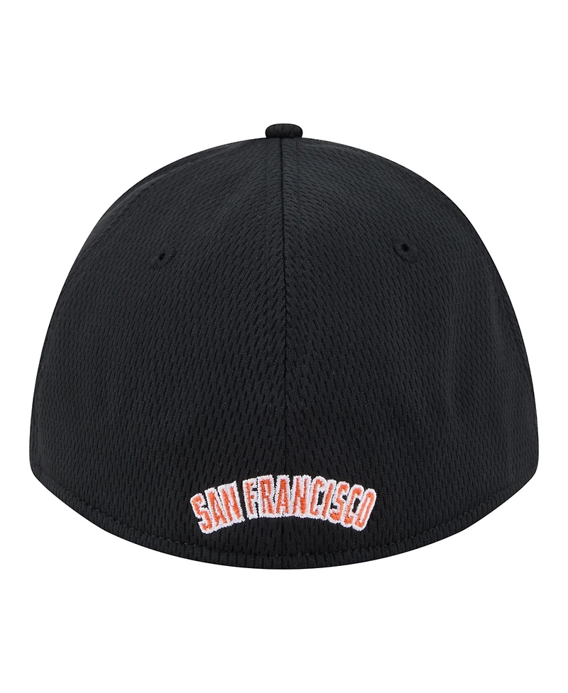 New Era Men's Black San Francisco Giants Dash 39THIRTY Flex Hat