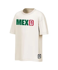 Outerstuff Men's Cream Mexico National Team Fifa World Cup 2026 Livery Oversized 2-Hit T-Shirt
