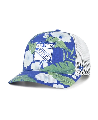 '47 Brand Men's Royal/White New York Rangers Beach Side Adjustable Trucker Hat