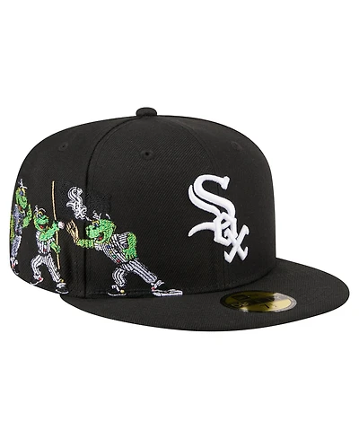 New Era Men's Black Chicago White Sox Run Mascot 59FIFTY Fitted Hat
