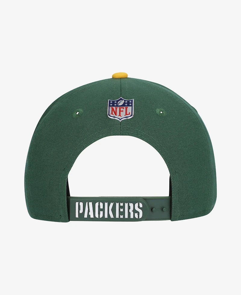 New Era Big Boys and Girls Green/Gold Green Bay Packers 2026 Nfl Draft Pre-Curved 9FIFTY Snapback Hat