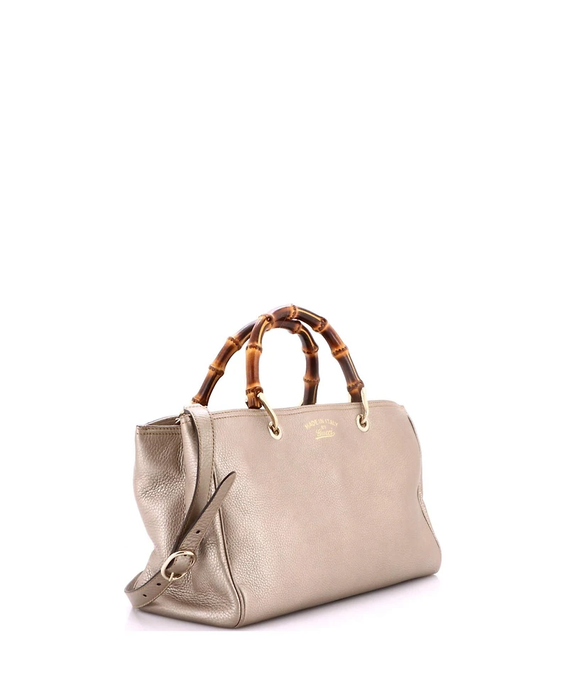 Pre-Owned Gucci Medium Bamboo Shopper Tote Leather