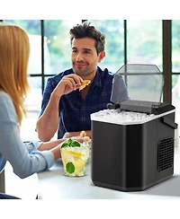 sumyeg Countertop Ice Maker with Self Cleaning Function for Home Office