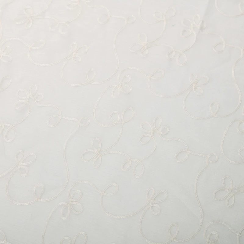 Superior Lightweight Scroll Sheer Curtain Panels, (2), 52" x 63"