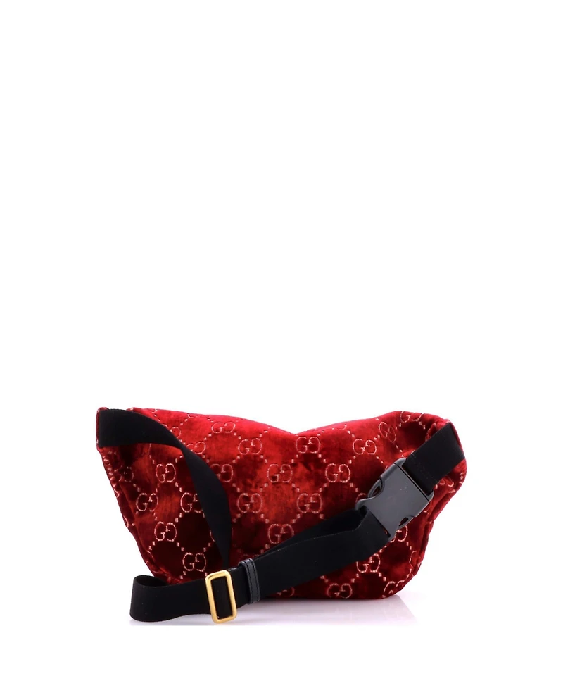 Pre-Owned Gucci Ophidia Zip Belt Bag Gg Velvet