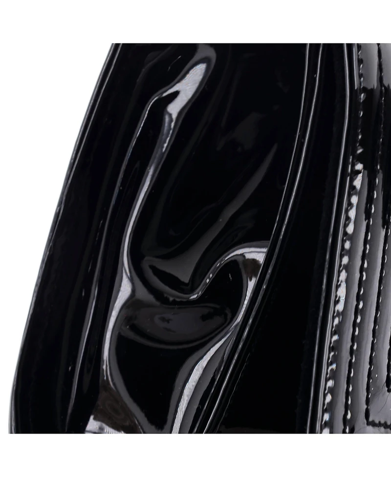 Pre-Owned Saint Laurent Small Classic Monogram Tassel Crossbody Bag Quilted Patent