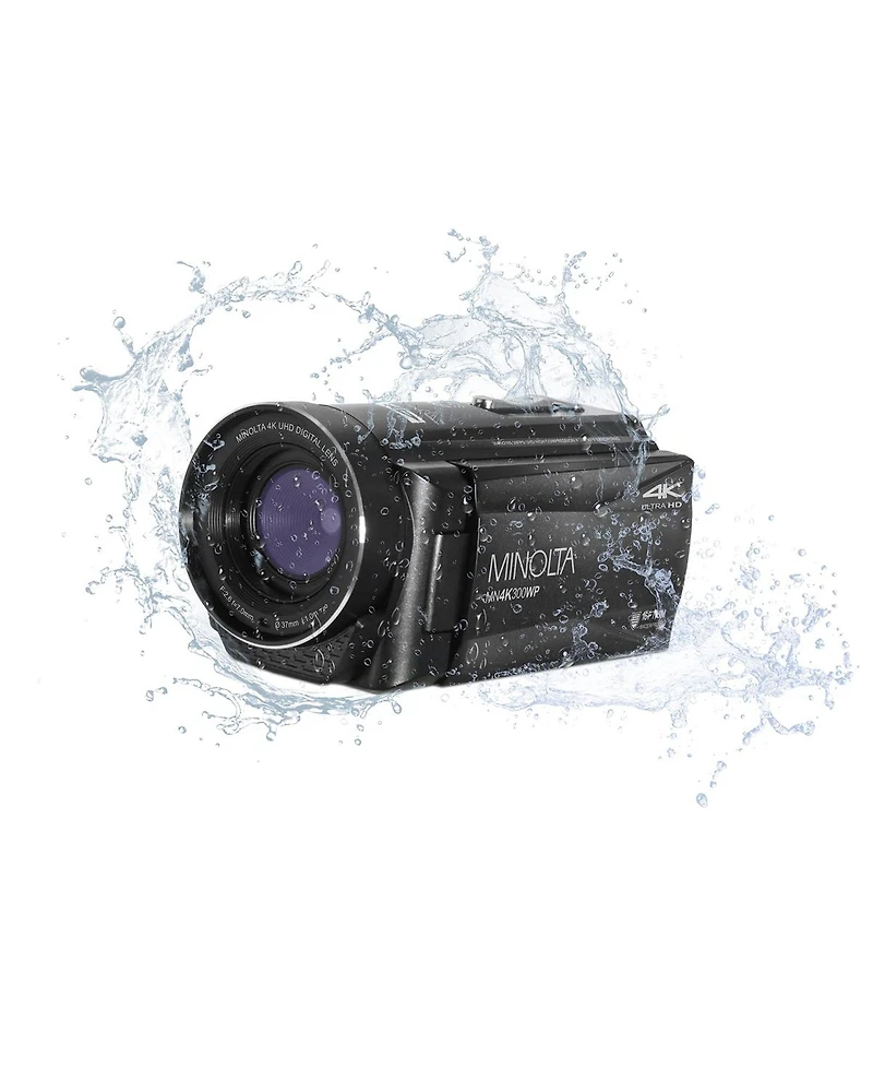 Minolta MN4K300WP 4K Ultra Hd 56MP Waterproof Camcorder