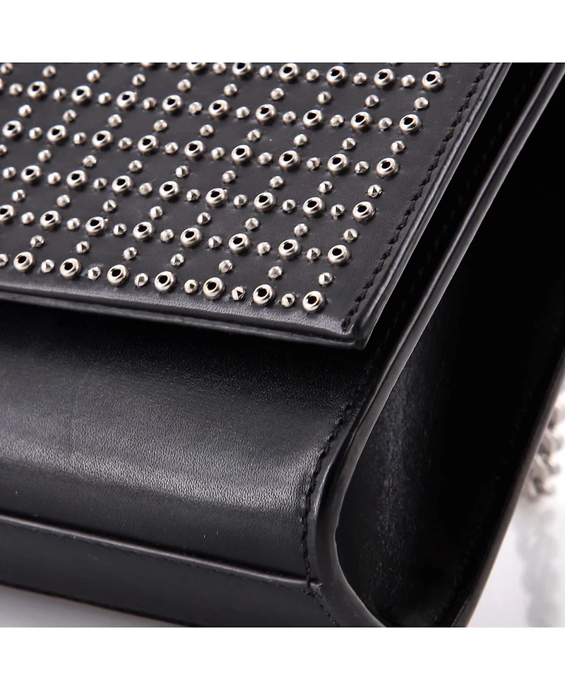 Pre-Owned Saint Laurent Medium Classic Monogram Crossbody Bag Studded Leather