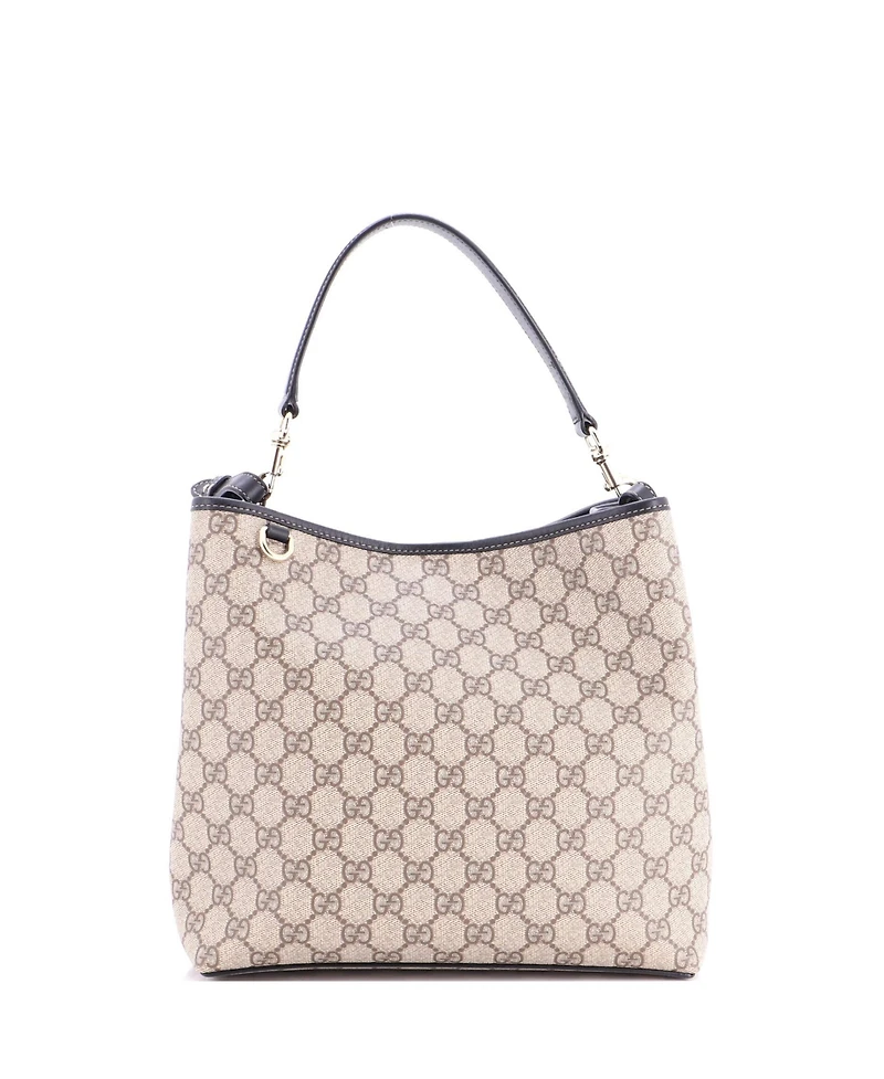 Pre-Owned Gucci Medium Gg Emblem Bucket Bag Gg Coated Canvas