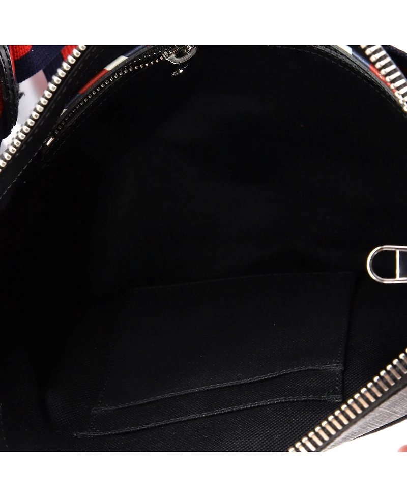 Pre-Owned Gucci Medium Night Courrier Zip Messenger Gg Coated Canvas with Applique