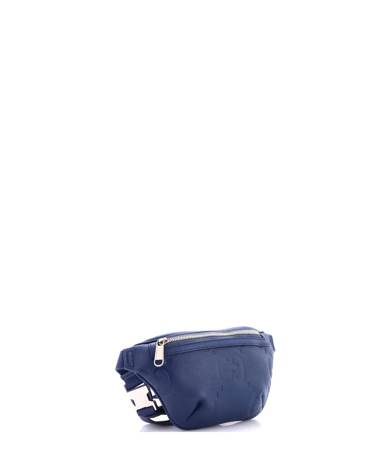 Pre-Owned Gucci Small Belt Bag Jumbo Gg Embossed Leather
