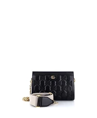 Pre-Owned Gucci Small Gg Shoulder Bag Gg Matelasse Leather