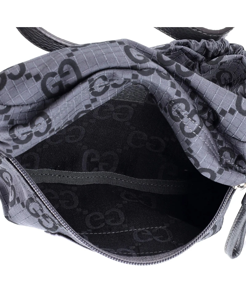 Pre-Owned Gucci Ripstop Belt Bag Gg Nylon and Leather