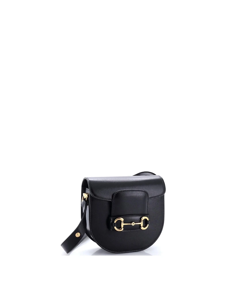 Pre-Owned Gucci Mini Horsebit 1955 Rounded Shoulder Bag Leather