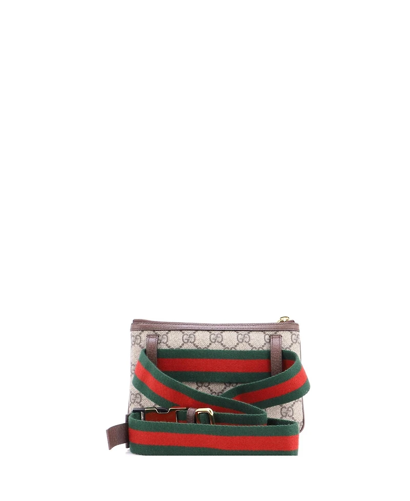 Pre-Owned Gucci Ophidia Heart Utility Double Belt Bag Gg Coated Canvas