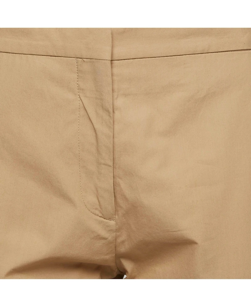 Pre-Owned Marni Women's Camel Cotton Skinny Trousers