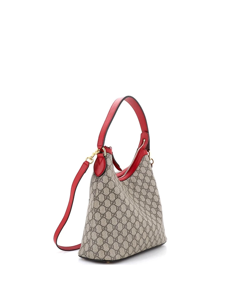 Pre-Owned Gucci Linea A Hobo Gg Coated Canvas