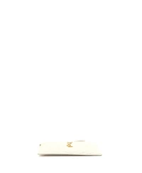 Pre-Owned Saint Laurent Small Classic Monogram Wristlet Pouch Matelasse Chevron Leather