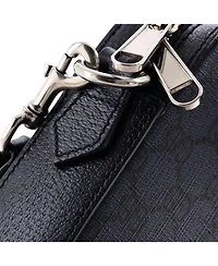 Pre-Owned Gucci Small Ophidia Zip Wristlet Shoulder Bag Gg Coated Canvas