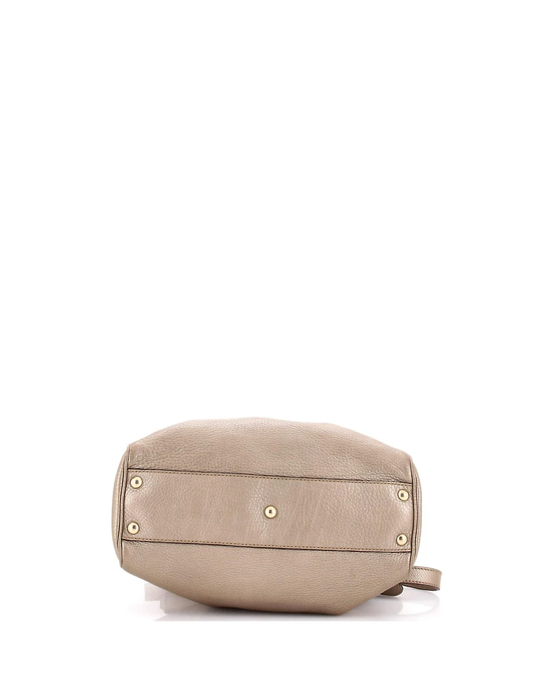 Pre-Owned Gucci Small Bamboo Shopper Tote Leather