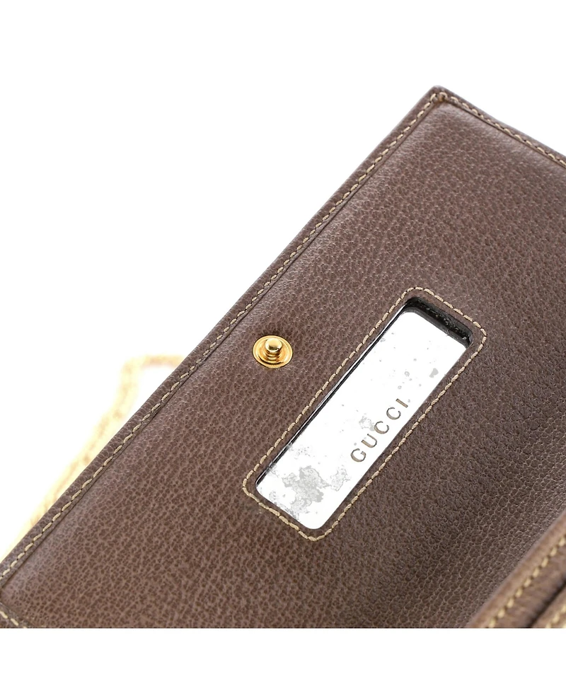 Pre-Owned Gucci Ophidia Chain Wallet Gg Coated Canvas