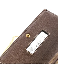 Pre-Owned Gucci Ophidia Chain Wallet Gg Coated Canvas
