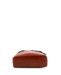 Pre-Owned Fendi Pequin Roll Tote Canvas and Leather