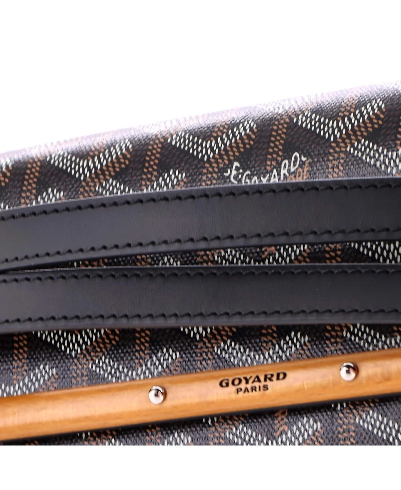 Pre-Owned Goyard Pm Monte Carlo Clutch with Strap Coated Canvas