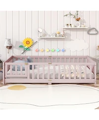 Streamdale Furniture Floor Bed with Fence and Door