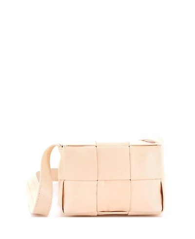 Pre-Owned Bottega Veneta Candy Cassette Crossbody Bag Maxi Intrecciato Leather