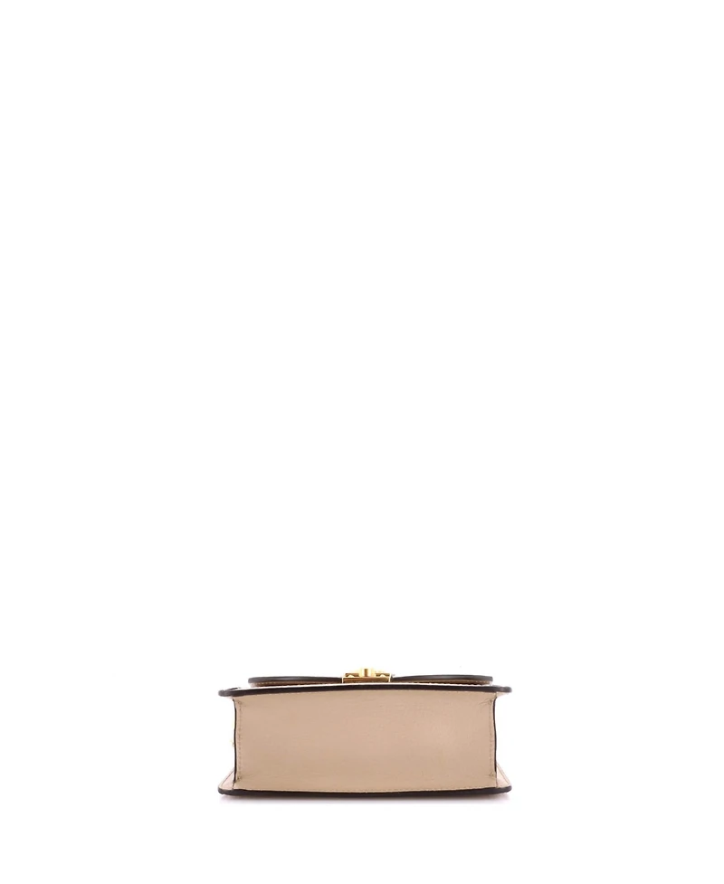 Pre-Owned Gucci Mini Ophidia Flap Top Handle Bag Gg Coated Canvas