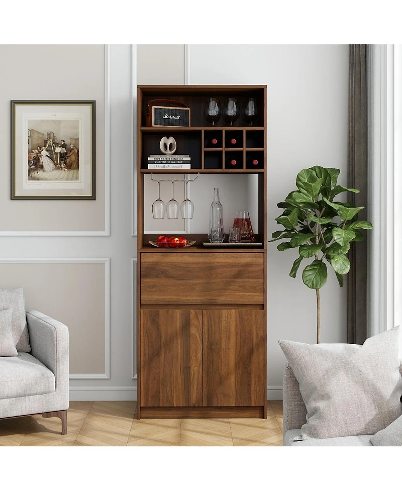 Streamdale Furniture Kitchen Wine Cabinet, Multi-functional Storage Cabinet