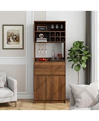 Streamdale Furniture Kitchen Wine Cabinet, Multi-functional Storage Cabinet