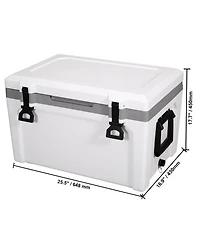 Cozito Insulated Portable Cooler, 52 qt Hard Ice Chest with Heavy Duty Handle, Holds 50 Cans