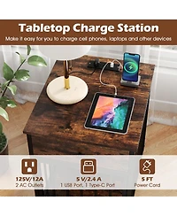Cozito Dog Crate Furniture for Small Dogs with Charging Station