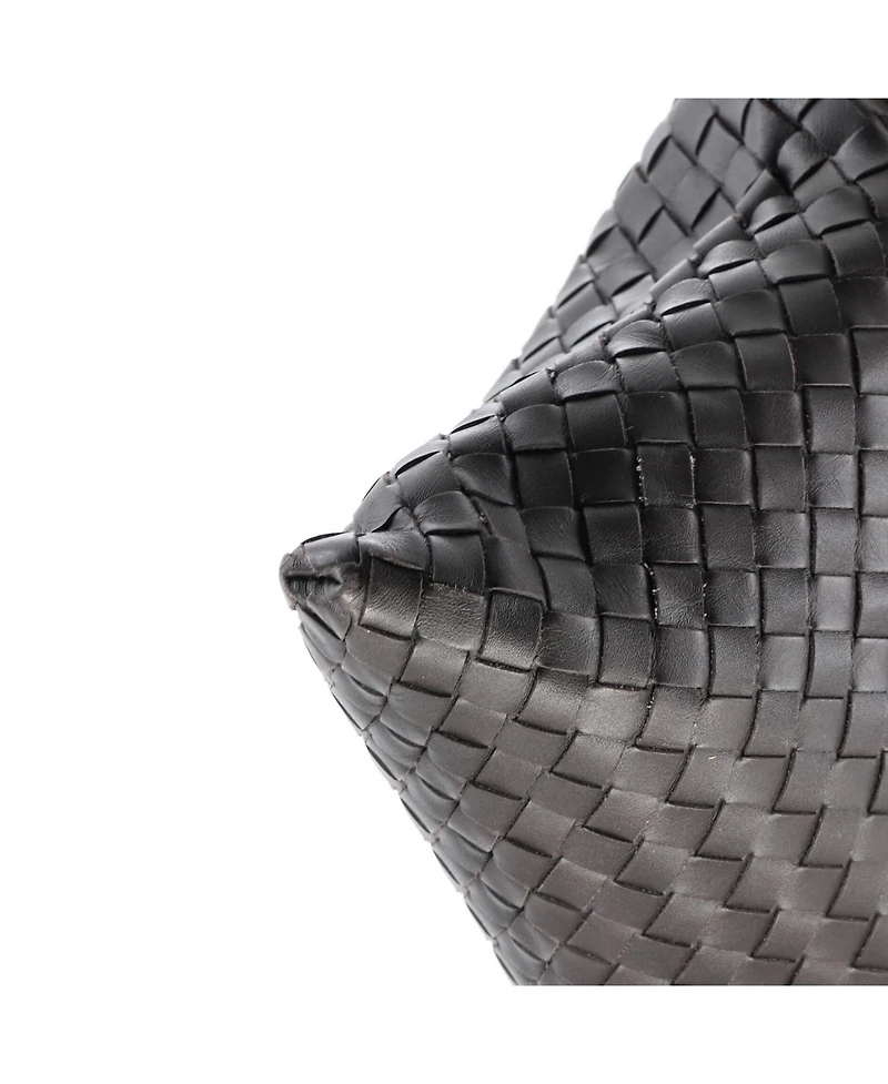 Pre-Owned Bottega Veneta Medium Flat Messenger Bag Intrecciato Nappa