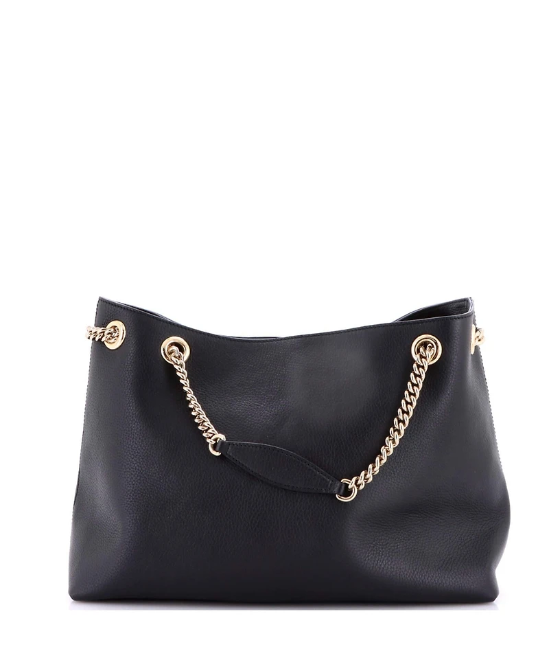 Pre-Owned Gucci Medium Soho Chain Strap Shoulder Bag Leather