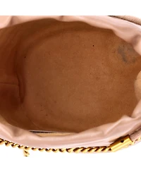 Pre-Owned Gucci Mini Gg Marmont Bucket Bag Matelasse Leather