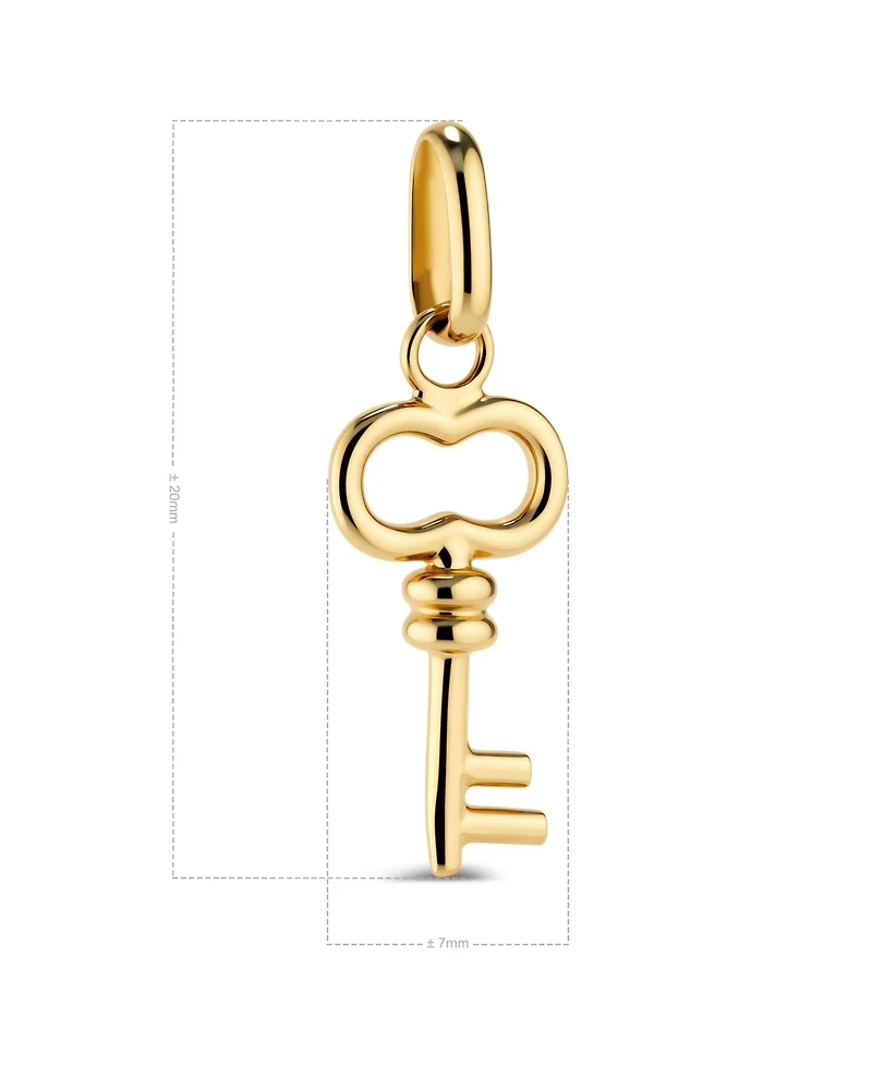 Devata Key Charm Pendant in 14K Gold