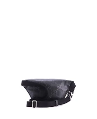 Pre-Owned Gucci Small Belt Bag Gg Embossed Perforated Leather