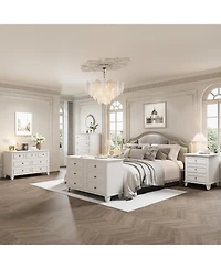 gaomon Dresser, 7 Drawer Dresser for Bedroom, Chest of Drawers with Deep Drawers, Closet Dressers with Metal Handle, Thickened Desktop