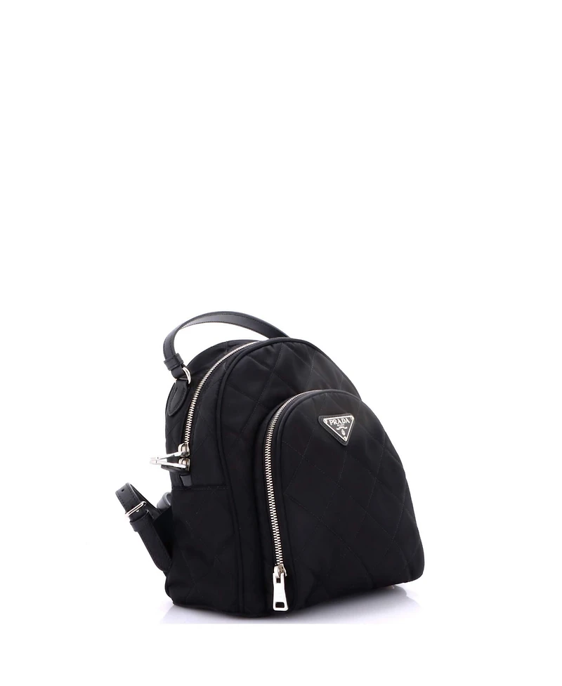 Pre-Owned Prada Zaino Backpack Quilted Tessuto