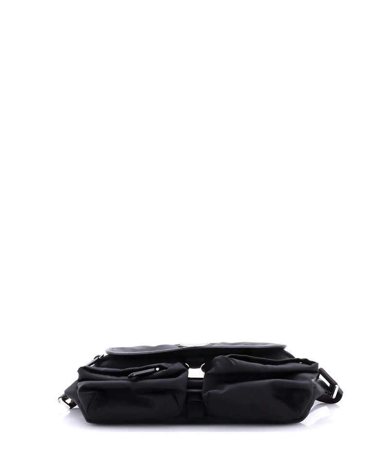 Pre-Owned Prada Double Front Pocket Belt Bag Re-Nylon