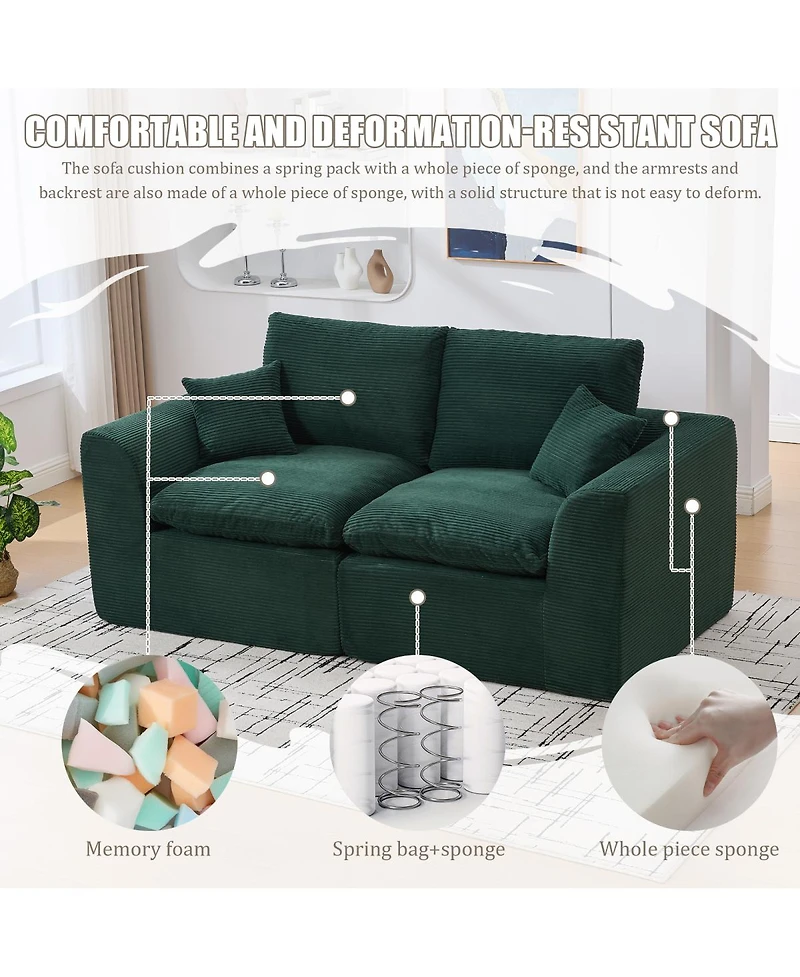 Streamdale Furniture Modular Sectional Sofa Cloud Couch