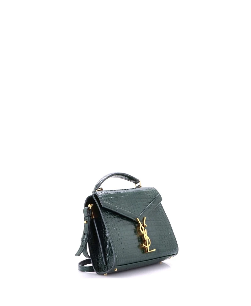 Pre-Owned Saint Laurent Mini Cassandra Top Handle Bag Embossed Leather